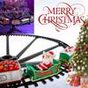 Christmas Tree Decor Train Track Frame Railway Car Sound Light Rail Car Festival Gifts Christmas Train Electric Toy Random Color