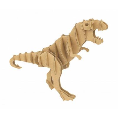 Cardboard Model - Tyrannosaurus - 28 X 18 X 7.5 Cm - 3D Dinosaur Puzzle