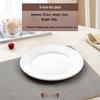 Pure White Ceramic Dinner Plates