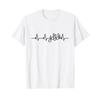 Musician Heartbeat Instrument Player I Love Music T Shirt White Top For Everyday Wear Des