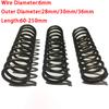 1PCS Black Heavy-Duty Large Coil Compression Spring 12mm Wire 100mm Outer Diameter 100-300mm Length for Hardware Shock Absorbing