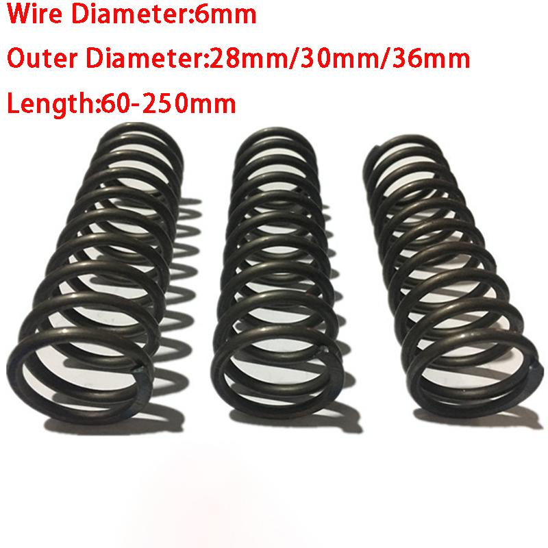 1PCS Black Heavy-Duty Large Coil Compression Spring 12mm Wire 100mm Outer Diameter 100-300mm Length for Hardware Shock Absorbing