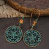 1 Pair Ear Ornament Waterfall Shape Bohemia Style Ultra-Light Long Hanging Vintage Drop Earrings for Women