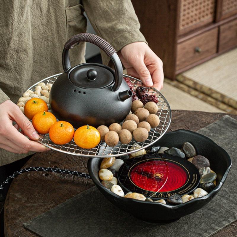 220V Electric Ceramic Stove Tea Cooking Pot Dessert Cooking Kettle Tea Party Red Wine Scented Tea Cooker Stove-boiled Tea Grill