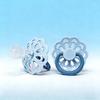 Food Grade Dummy Soother Pacifier Adorable Flower / Bowknot Shaped Pacifier For Newborns Make Of Silicone