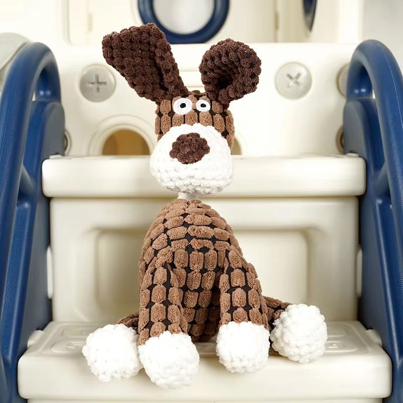 Dog Sounding Toy Molar Training Decompress Interactive Bite Resistant Donkey Shape Plush Toys Pet Dog Supplies