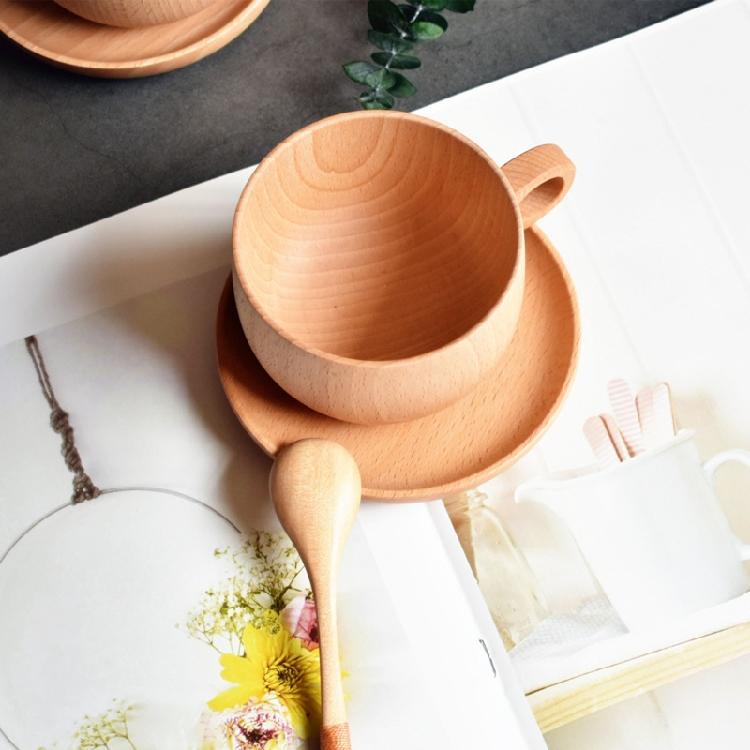 Holzmilchbecher Küchenwasserbecher Outdoor-Teereisebecher Perfekte Geschenke für Freunde