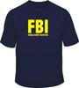 FBI Inspektor Piersi Śmieszna Męska Bawełniana Koszulka o Luźnym Kroju