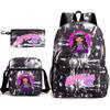 Spielwaren Aphmau Schultasche Cartoon Rucksack Federmäppchen Umhängetasche Dreiteiliges Set