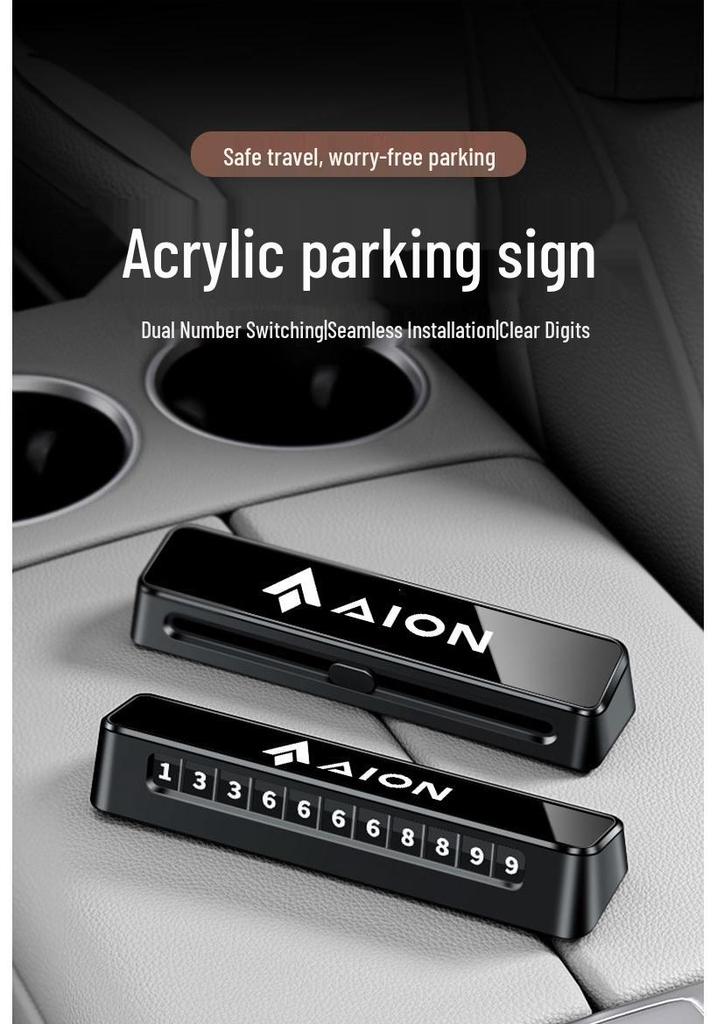 GAC AION Y Plus Tyrannosaurus i60 Dual Number Parking Plate & Phone Card
