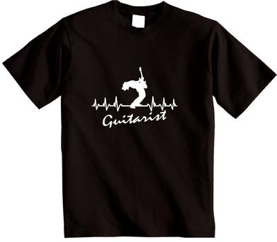 Gitarren-T-Shirt Es ist in meinem Herzschlag Gitarrist T-Shirt Gitarrenspieler T-Shirt