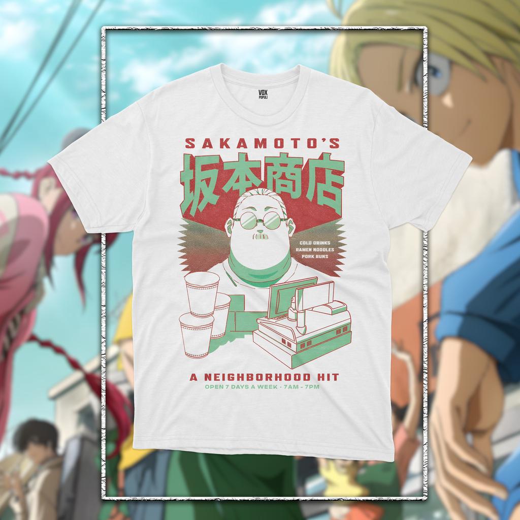 Sakamoto Days Grafik T-Shirt Herren Damen Oversized Y2k Anime Manga T-Shirt Hohe Qualität Lässig Schweres Baumwoll Lockere Kleidung T-Shirts