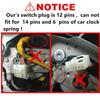 4 (Color) Red Backlight For Suzuki Grand Vitara II 2007-2013 Steering Wheel Cruise Control Button Switches