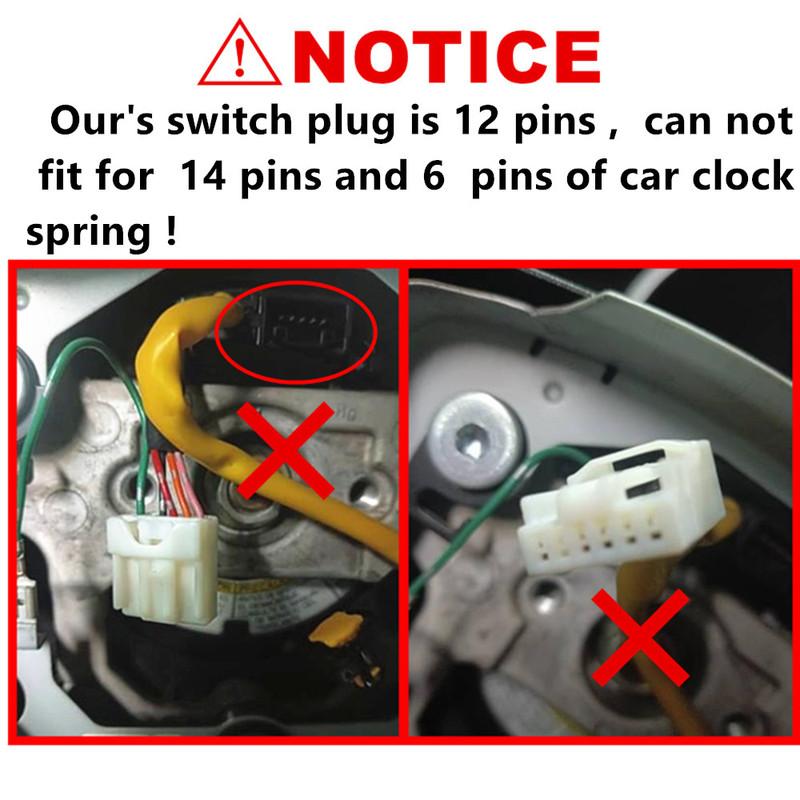 4 (Color) Red Backlight For Suzuki Grand Vitara II 2007-2013 Steering Wheel Cruise Control Button Switches