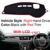 2 Layer Car Dashboard Cover Carpet for Peugeot 508 508sw 508RXH 2010 - 2018 LHD RHD Rug Pad Dashmat Sun Shade Car decoration