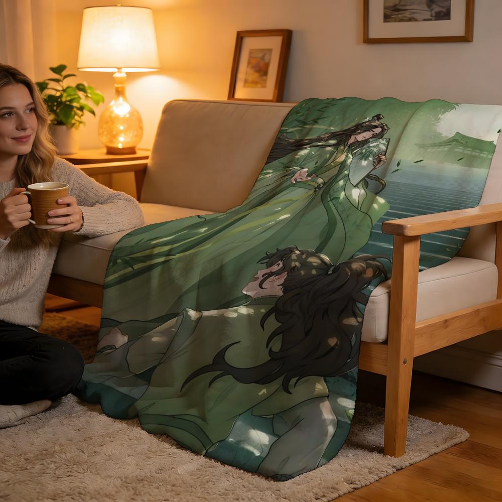 Throw High-Density Short Plush Blanket For Sofa Nap Air-Conditioned Room Soft Skin-Friendly The Scum Villains Self-Saving System
