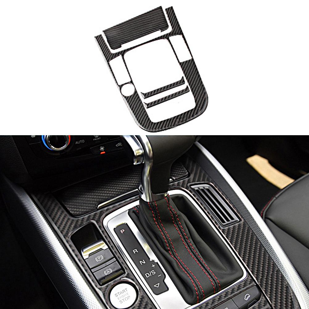 Für A4L A5 2009 2010 2011 2012 2013 2014 2015 2016/Q5 2010 - 2018 Carbon Fiber Center Konsole Getriebe Shift panel Abdeckung Trim