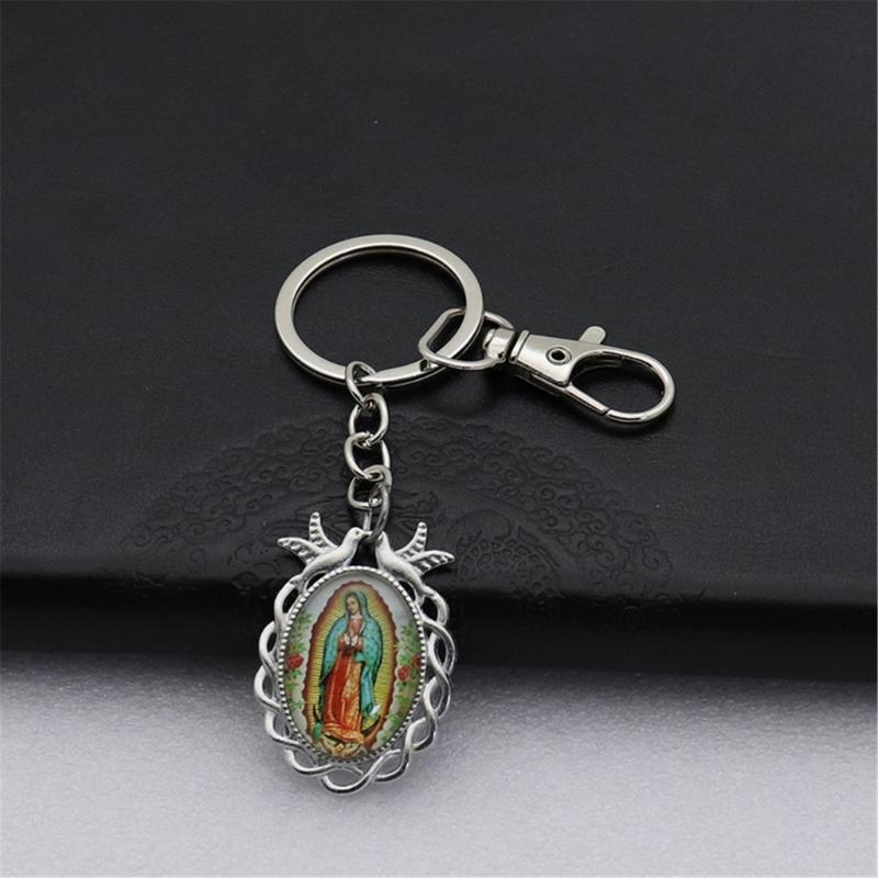 Our Lady of Guadalupe Keychains Elegant Key Rings Key Ornament Great for Weddings Communions and Church Functions