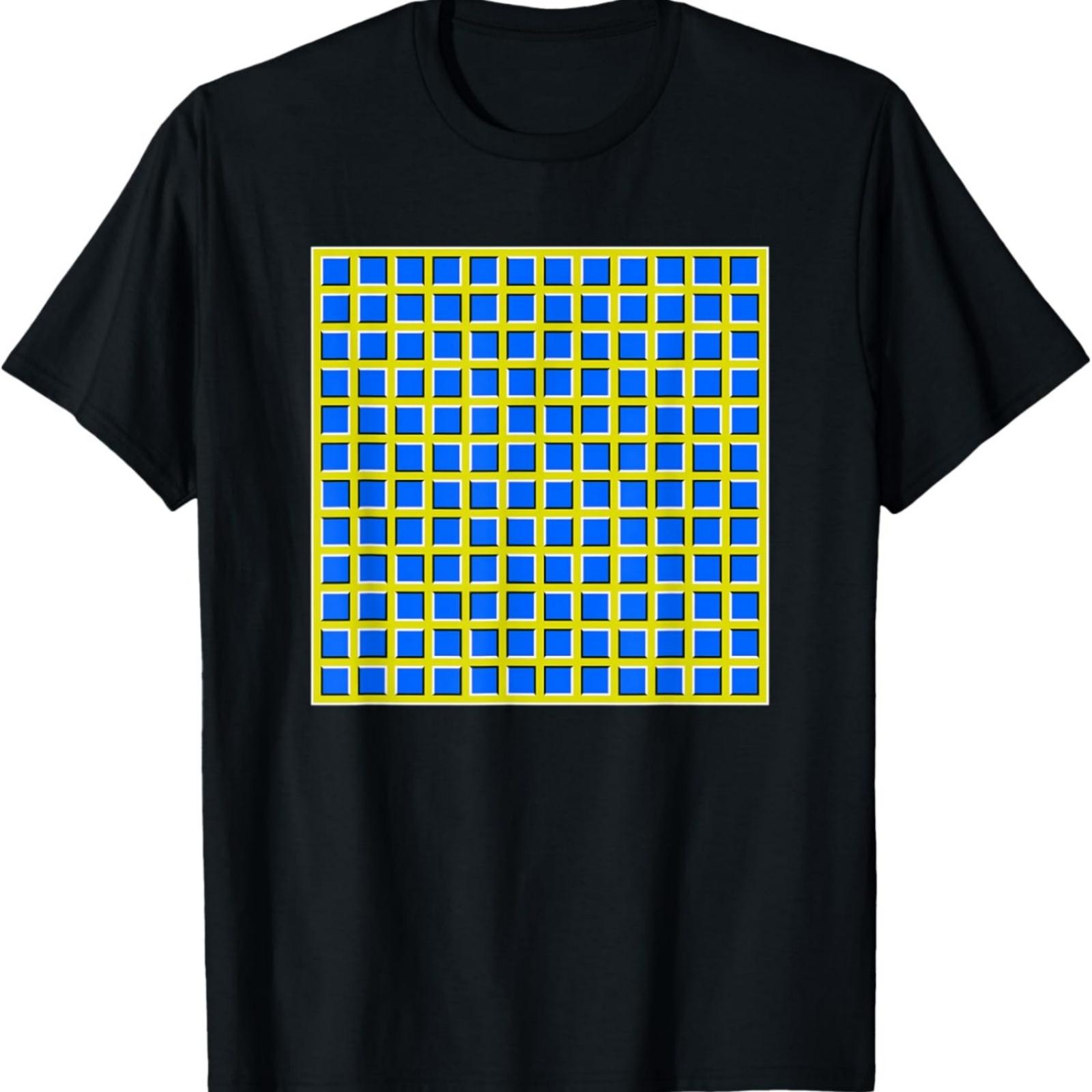 Moving Wave Optical Illusion T-Shirt S