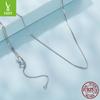 S925 Sterling Silver Basic Necklace Single Chain, Popular Versatile Box Chain