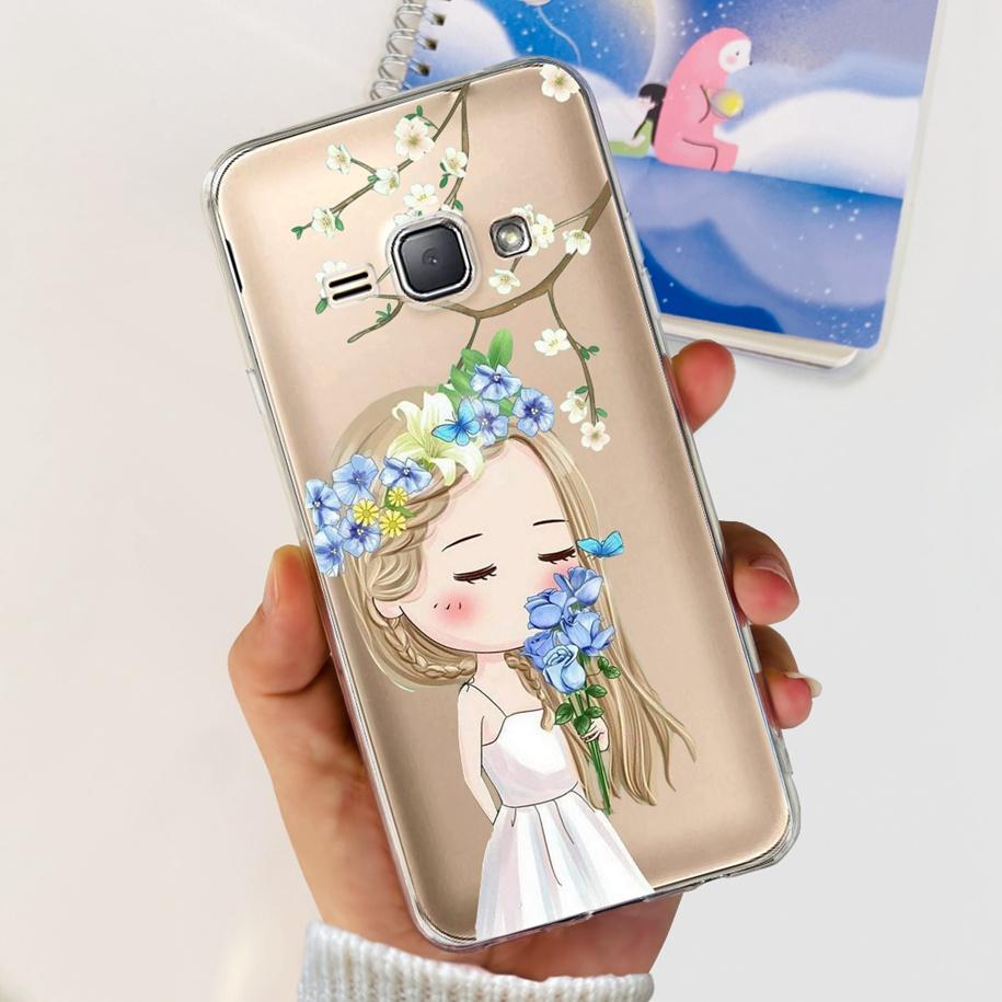 For Samsung J1 2016 Case SM-J120F Cover Fashion Marble Flower Soft Silicone Phone Cover For Samsung J1 Mini J105F J 1 2016 Funda