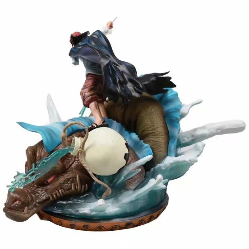 One Piece Anime Model Gk Red Hair Shanks Action Figure 27cm Exquisite Quality Statue Collection Toy Desktop Decoration Figma