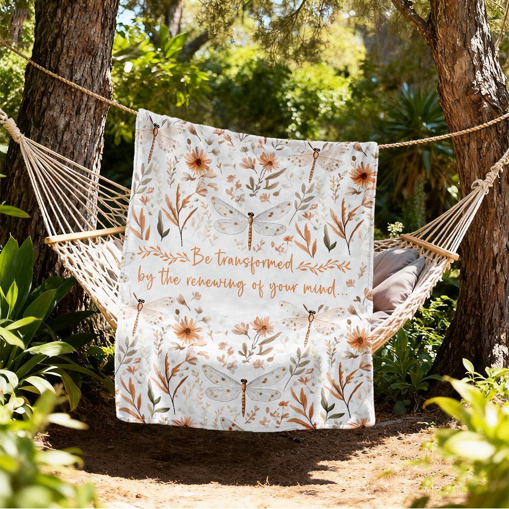 

Dragonflies Renewal Outdoor Flannel Blankets, Outdoor travel, Home Blankets, Fan Gifts,Suitable for All Seasons, Christmas Gifts. R1127075 80x120cm