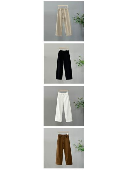 Women's Summer High Waist Slimming Versatile Pants - Loose, Plus Size, Narrow & Wide Leg Options, Thin Casual Straight Leg Design.