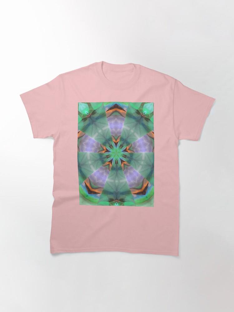 Pentangle Pastel Shades Multicolored Kaleidoscope Pentangle Pattern 6 Classic T-Shirt