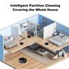 LIECTROUX C7 Robot Vacuum Cleaner AI Map Route,Memory,Super Smart Partition,WiFi App,6000Pa Suction,Electric WaterTank,Wet Mop