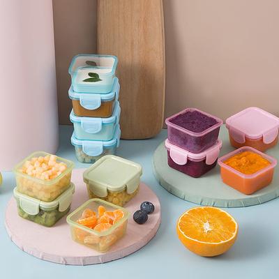 1/7Pcs Candy-Colored Mini Sealed Storage Box For Storing Hamster Snacks And Separating Condiments - Portable