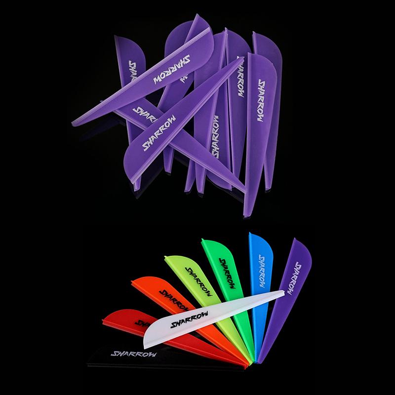 50Pcs 3 Inch Archery Arrow Feather Feather Rubber Vanes Fletching For Aluminum Fiberglass Carbon Arrow Shaft Accessories