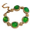 Full Green Yang Green Natural Agate Green Chalcedony Bracelet Female Real Shot Fidelity