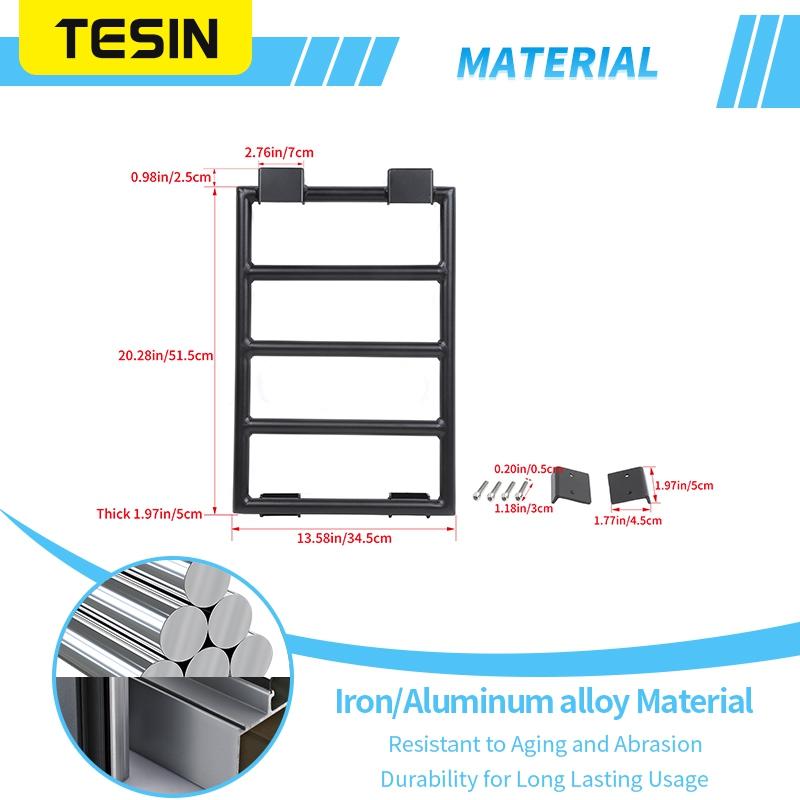 TESIN Rear Window Extension Climbing Ladder Bracket Protective Frames for Suzuki Jimny 2019 2020 2021 2022 2023 2024 2025 2026