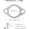 2PCS Exhaust Gasket,Car Accessories Exhaust Flange Gasket,Muffler Gasket,Catalytic Converter Gasket,Exhaust Flange Repair Kit With Bolt & Nut,Fit For
