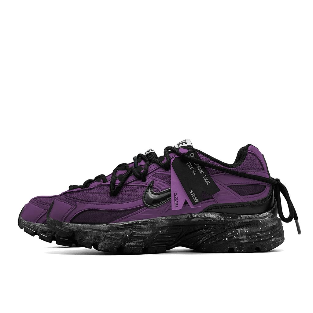 Nike Initiator Abriebfest Stütze Niedrig geschnitten Freizeit Stadttaugliche Laufschuhe Unisex Schwarz Lila 394055-100(Team476-Rex)