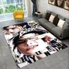 Kpop Hyunjin Stray Kids Music star Carpet Rug for Playroom Bedroom Living Room Sofa Home Decor,kid Area Rug Non-slip Floor Mat