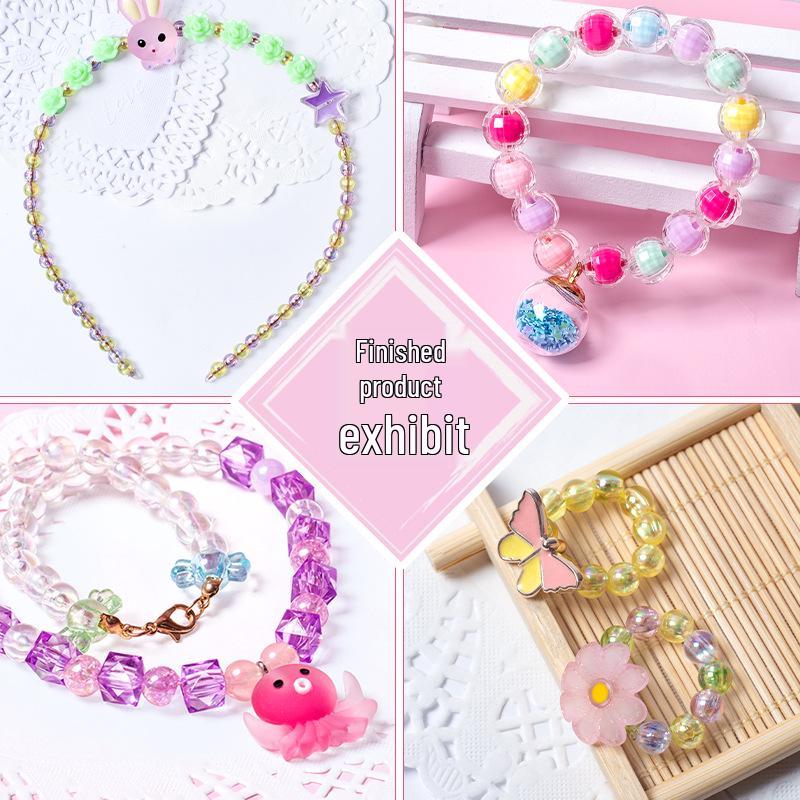 24-Grid DIY Stringing Beads Kit for Kids - Bracelet & Necklace Crafts