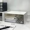 Desktop Acrylic Box Storage Pen Holder For Office Workstation