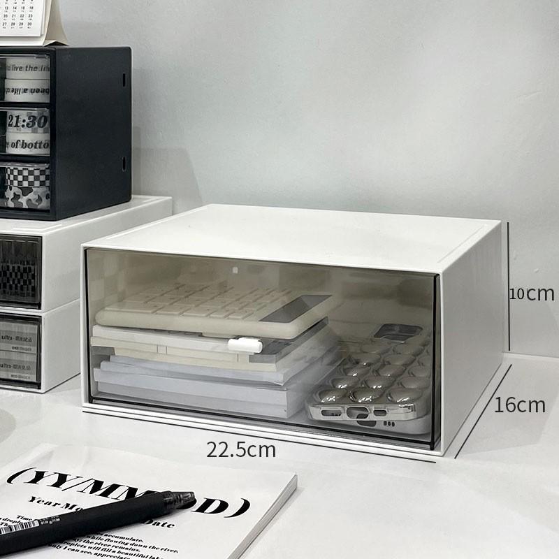 Desktop Acrylic Box Storage Pen Holder For Office Workstation