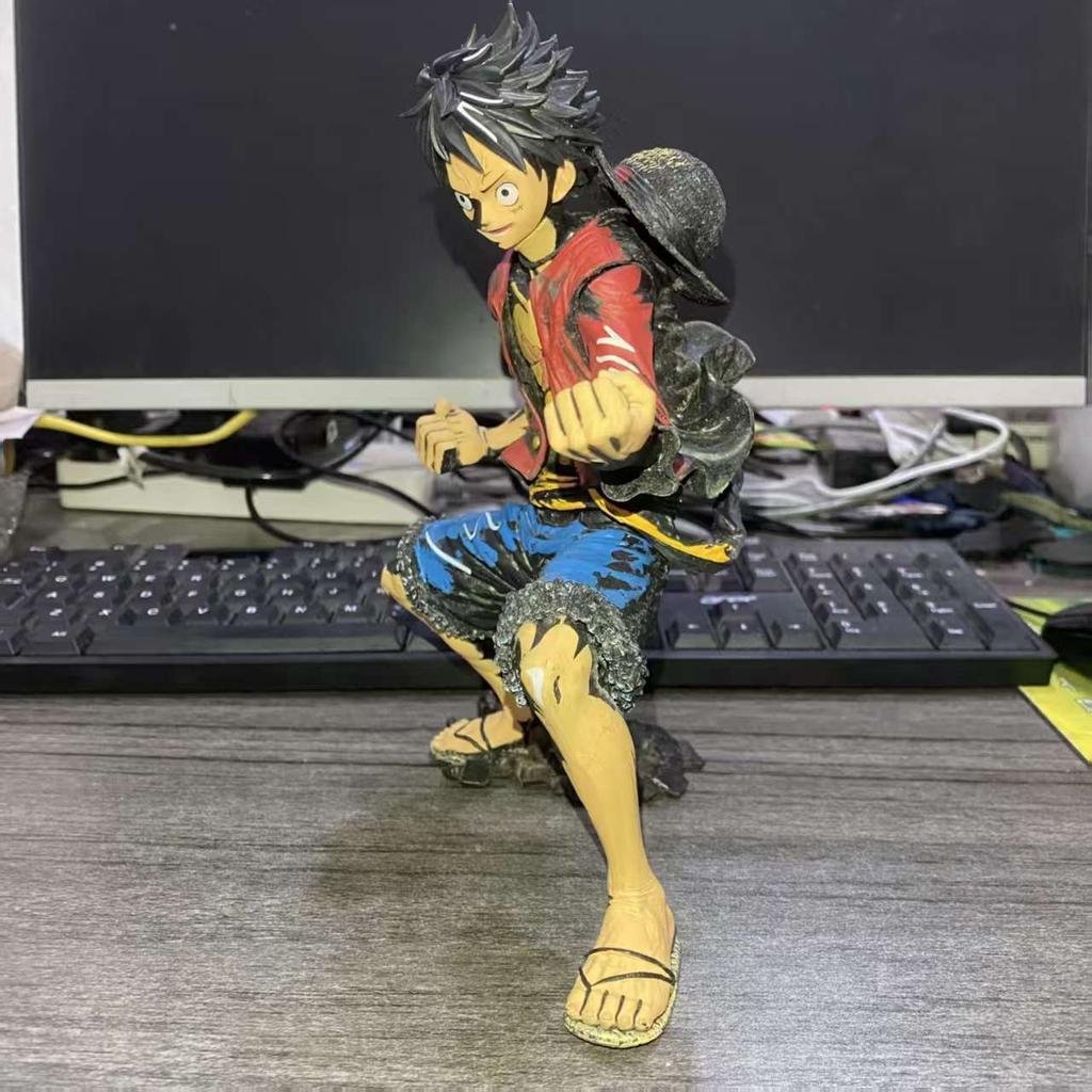 Anime One Piece Luffy Artistic Modeling Figure Toys PVC Action Figurine Scene Collection Model Doll Birthday Gifts
