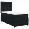 Exclusive House - Slatted Bed Base with Mattress Black 90x190 Cm Velvet