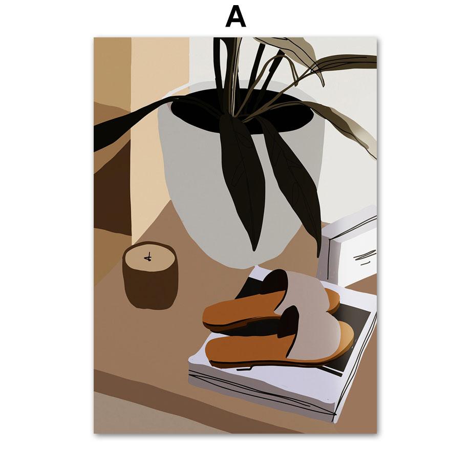 Wall Art Canvas Painting Abstract Black Girl Fashion Illustration Nordic Posters And Prints Wall Pictures For Living Room Decor