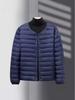 Men's Ultra-Thin Lightweight Down Cotton Work Jacket - Cold-Proof, Plus Size, Short Coat.