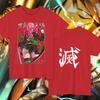 Mitsuri Kanroji Tshirt Demon Slayer Anime Tee Kanji Destroy Print Summer Unisexs And Unisexs Loose Tshirt Top