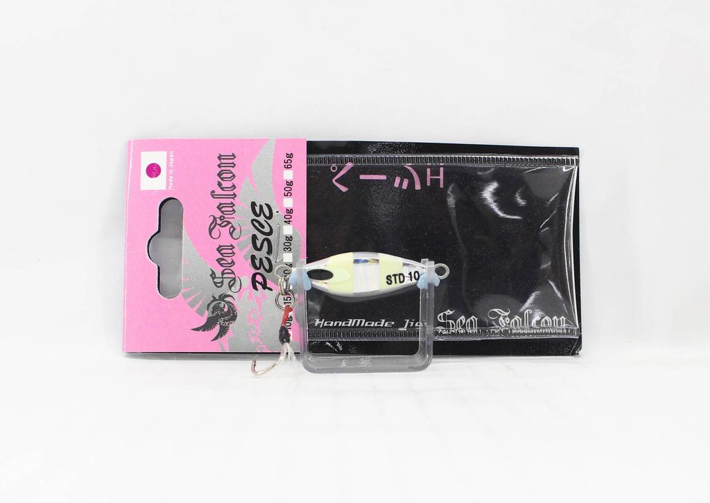 Sea Falcon Metal Jig Pesce 10 grammi 04 Zebra Argento (1528)