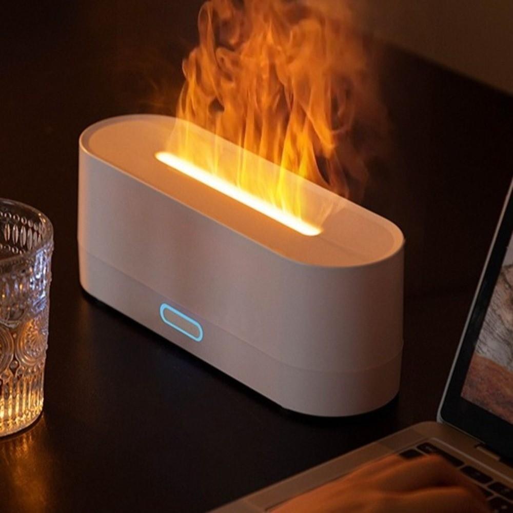 160mL Capacity Smart Aroma Diffuser RGB Flame Ultrasonic Mist Maker Aromatherapy