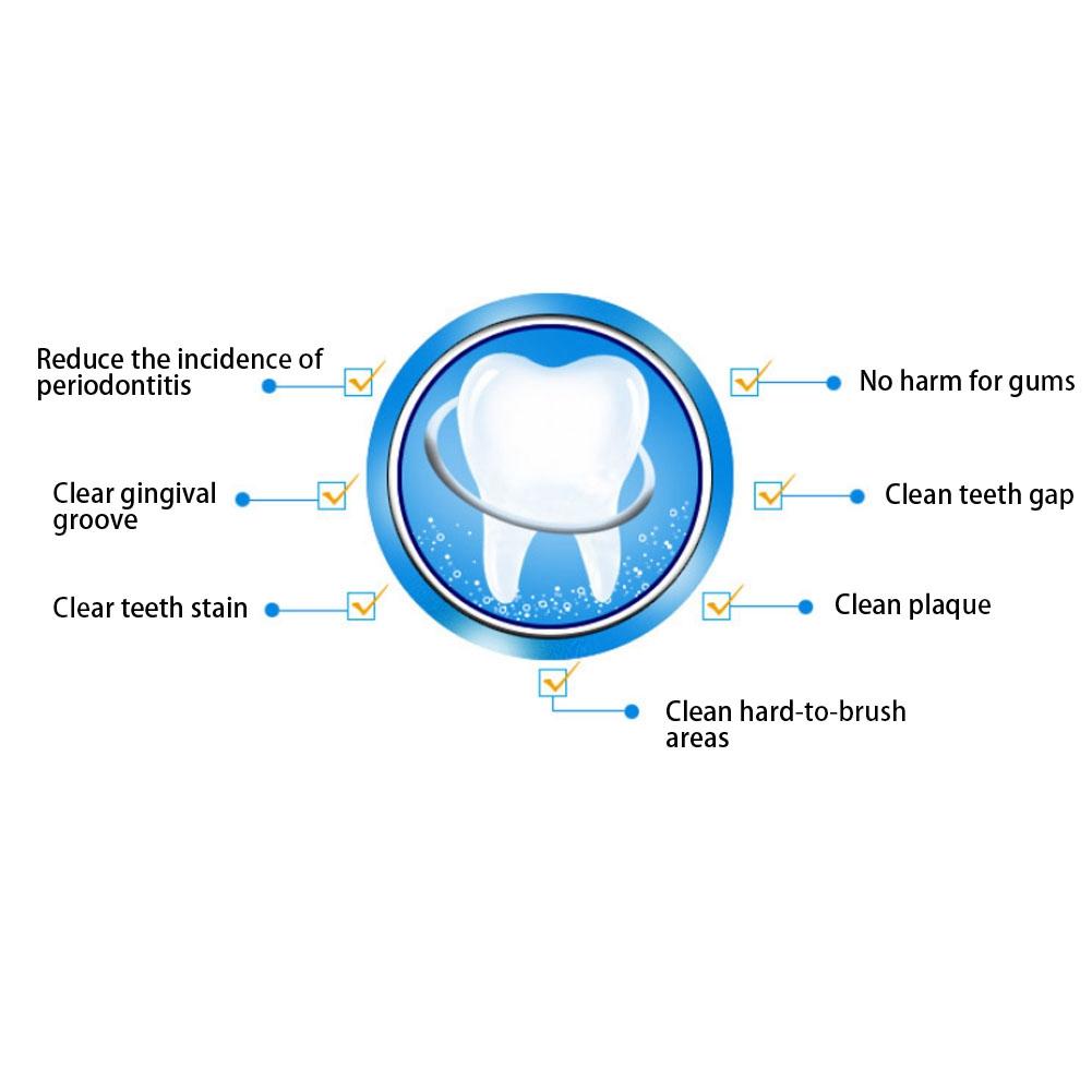 100pcs   Bag Double Head Teeth Cleaning Toothpick Oral Care Floss Pick Toothpick