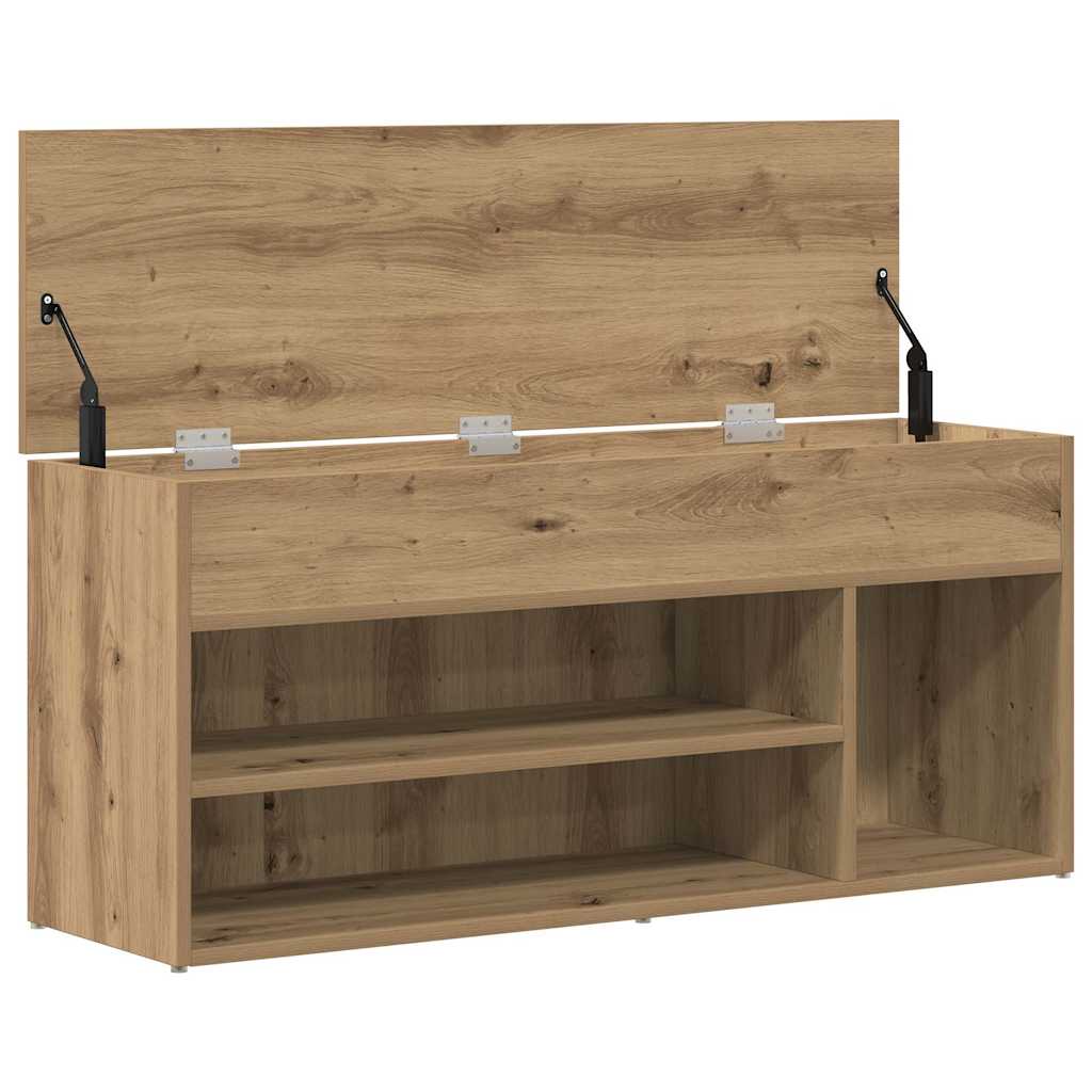 Shoe Bench Artisan Oak 102 x 30.5 x 45 cm Engineered Wood
