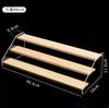 Marathon Medal Display Stand Acrylic Storage Box Wooden Frame Storage Rack for Badges And Medals Simple Style Home Organization